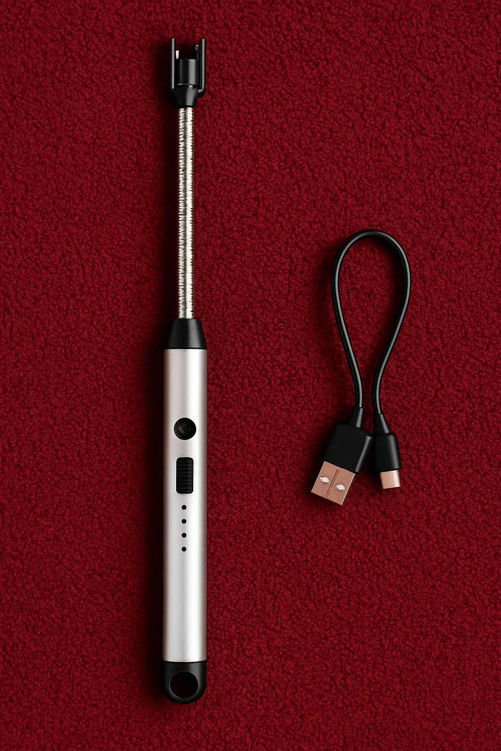 Rechargeable Electric Arc Lighter – Windproof & Flameless!