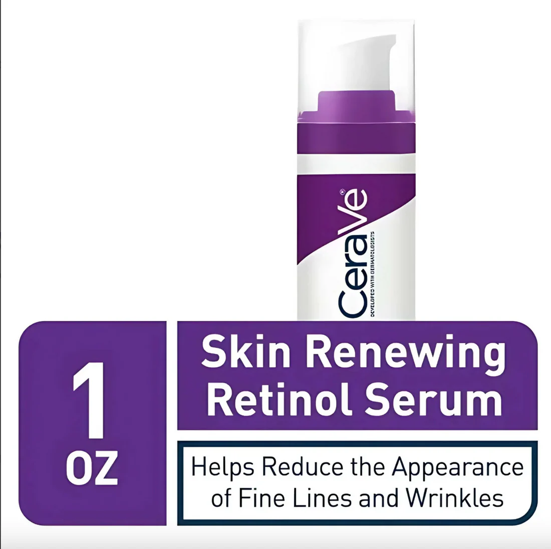 CeraVe 4-in-1 Skincare Kit | Cleanser, Night Cream, Retinol Serum & Sunscreen