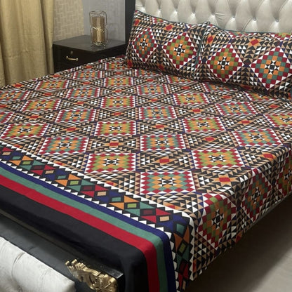 3D-Crystal cotton Bedsheets