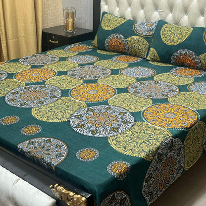 3D-Crystal cotton Bedsheets